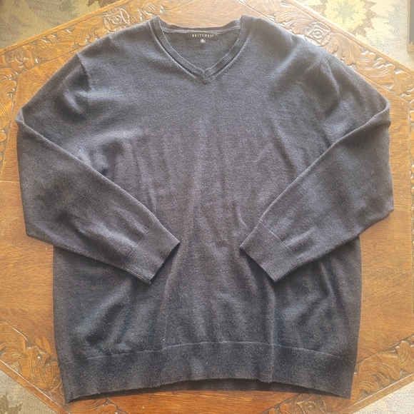 Britches Men's Merino Wool V-neck Sweater Size 2XL - Picture 1 of 6
